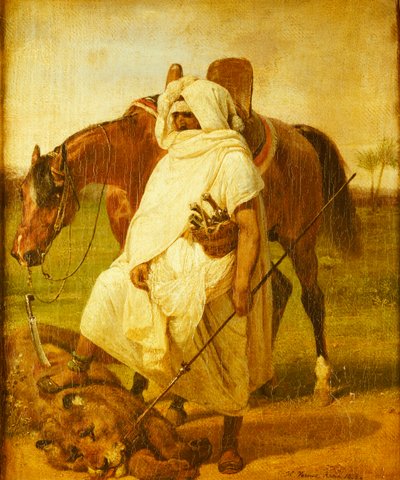 द लायन हंटर, 1833 द्वारा एमिल जीन होरेस वर्नेट