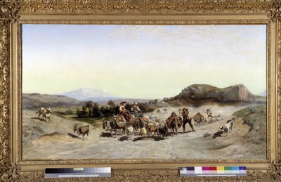 साइंट विक्टॉइयर पर्वत और एमिल लौबोन (1809-1863) 1847 डिम द्वारा पेंटिंग ट्रांसहुमन्स पेंटिंग। 71x132 सेमी। द्वारा एमिल लौबोन