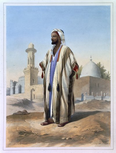 फेला ड्रेस्ड इन द हब, &39;द वैली ऑफ द नाइल&39; से चित्रण, चार्ल्स बॉर (1814-81) पब द्वारा उकेरा गया। लेमरसीर द्वारा, 1848 द्वारा एमिल प्रिसे डी'वेनस