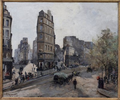 Rue de la Lune, Beauregard और de Clary, पेरिस में बुलेवार्ड सेंट डेनिस के दृश्य द्वारा इमैनुएल लांसियर