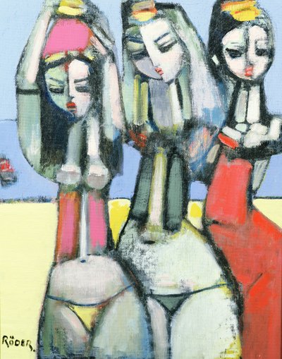 दोस्तो, 2007 (कैनवास बोर्ड पर तेल) द्वारा एंड्रे रोडर