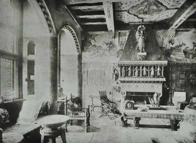 9 मेलबरी रोड: ड्राइंग रूम, 1890 द्वारा अंग्रेजी फोटोग्राफर