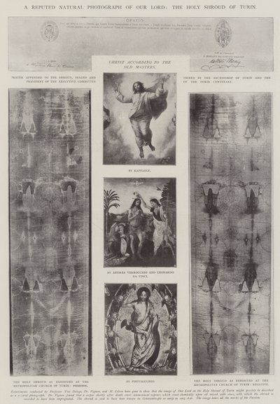 ट्यूरिन के पवित्र कफन, हमारे भगवान की एक प्रतिष्ठित प्राकृतिक तस्वीर द्वारा अंग्रेजी फोटोग्राफर