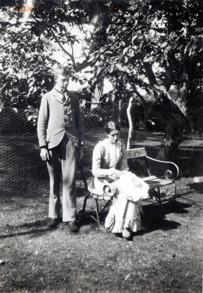 एड्रियन और वर्जीनिया स्टीफन, 1900 (bw फोटो) द्वारा अंग्रेजी फोटोग्राफर