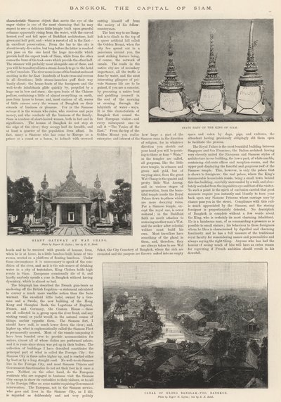 बैंकाक, सियाम की राजधानी द्वारा अंग्रेजी फोटोग्राफर