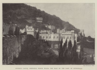 ग्विच कैसल, एबरजेल, नॉर्थ वेल्स, द अर्ल ऑफ द डंडोनाल्ड द्वारा अंग्रेजी फोटोग्राफर