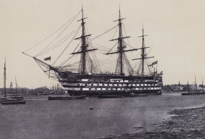 एचएमएस सेंट विंसेंट (बी/डब्ल्यू फोटो) द्वारा अंग्रेजी फोटोग्राफर