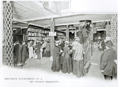 हैरोड्स प्रोविजन विभाग, c.1901 द्वारा अंग्रेजी फोटोग्राफर