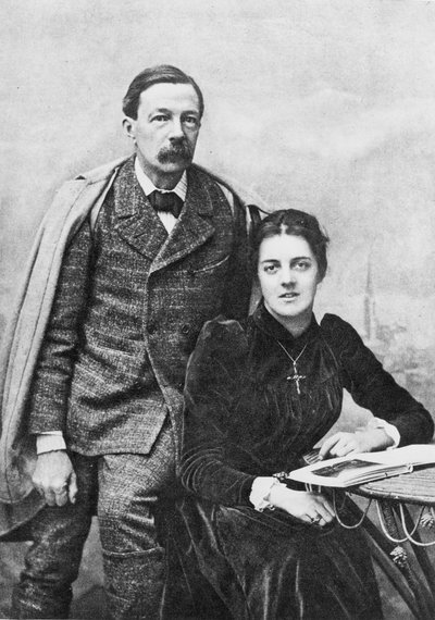 जॉन एडिंगटन साइमंड्स (1840-93) और उनकी बेटी, 1891 द्वारा अंग्रेजी फोटोग्राफर