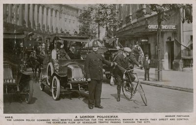 लंदन पुलिसकर्मी। पोस्टकार्ड 4 जुलाई 1913 को भेजा गया। द्वारा अंग्रेजी फोटोग्राफर