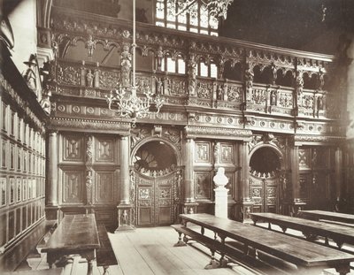 मध्य मंदिर हॉल, 1885 द्वारा अंग्रेजी फोटोग्राफर