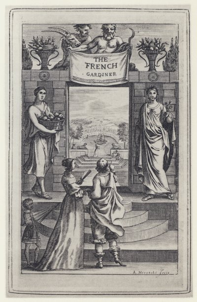 एन डी बोनेफोन्स, द फ्रेंच गार्डिनर, ट्र जे एवलिन, जे क्रुक 1658 (बी/डब्ल्यू फोटो) द्वारा अंग्रेजी फोटोग्राफर