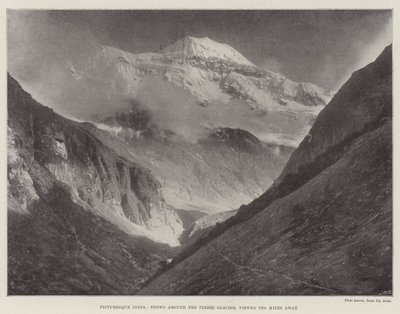 पिंड्री ग्लेशियर के चारों ओर सुरम्य भारत, टेन माइल्स को देखा द्वारा अंग्रेजी फोटोग्राफर