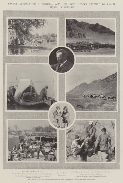 मध्य एशिया में हालिया अन्वेषण, डॉ। स्वेन हेडिन्स ने भेस में ल्हासा पहुंचने का प्रयास किया द्वारा अंग्रेजी फोटोग्राफर