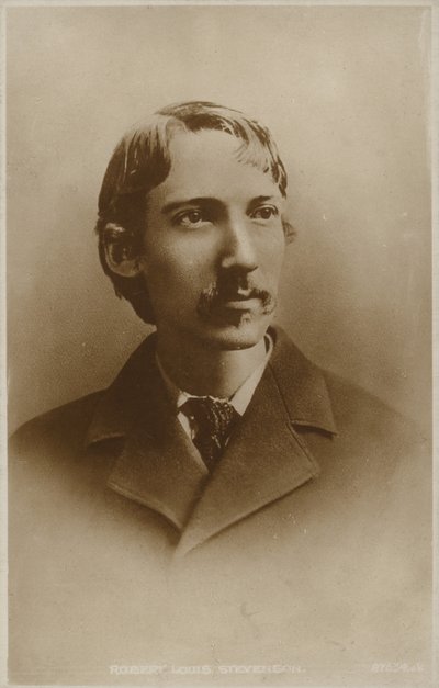 रॉबर्ट लुई स्टीवेन्सन (1850-1894), स्कॉटिश उपन्यासकार, कवि और यात्रा लेखक द्वारा अंग्रेजी फोटोग्राफर