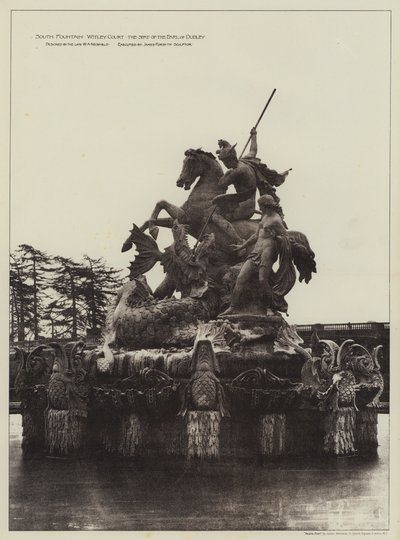 साउथ फाउंटेन विटले कोर्ट, द सीट ऑफ द अर्ल ऑफ डुडले (बी/डब्ल्यू फोटो) द्वारा अंग्रेजी फोटोग्राफर