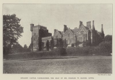 Stradey Castle, Carmarthen, Mr. Charles W Mansel Lewis की सीट द्वारा अंग्रेजी फोटोग्राफर