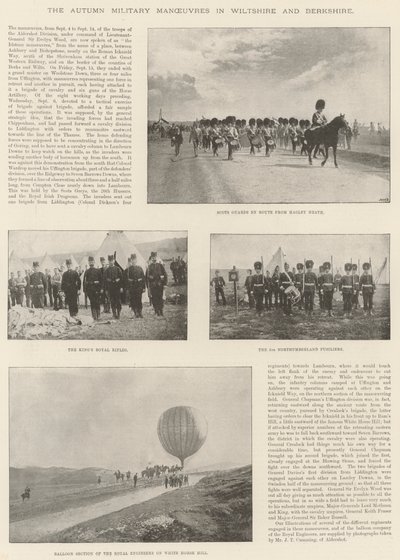 विल्टशायर और बर्कशायर में शरद ऋतु सैन्य युद्धाभ्यास द्वारा अंग्रेजी फोटोग्राफर