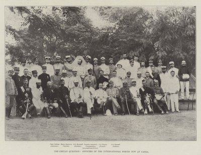 Cretan प्रश्न, अंतर्राष्ट्रीय बलों के अधिकारी अब कैनिया में हैं द्वारा अंग्रेजी फोटोग्राफर