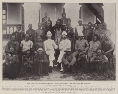 पूर्व अमेरिकी प्रशासन कोरोनेशन मेहमान, मोम्बासा में मूल निवासी द्वारा अंग्रेजी फोटोग्राफर