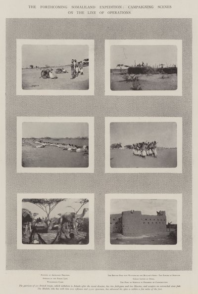आगामी सोमालिलैंड अभियान, ऑपरेशन लाइन पर अभियान के दृश्य द्वारा अंग्रेजी फोटोग्राफर