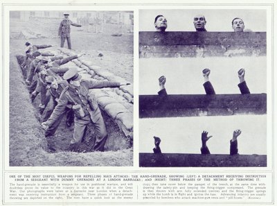 द इलस्ट्रेटेड वॉर न्यूज से हैंड ग्रेनेड, 22 नवंबर 1939 को प्रकाशित हुआ द्वारा अंग्रेजी फोटोग्राफर