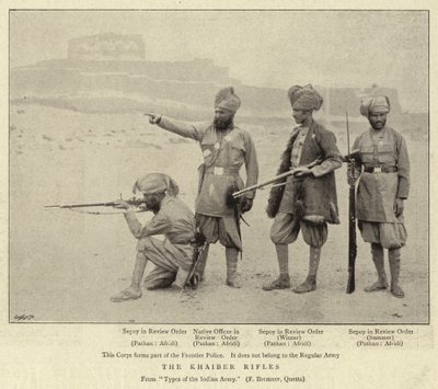 The Khaiber Rifles  द्वारा अंग्रेजी फोटोग्राफर