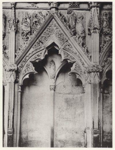 लेडी चैपल, एली कैथेड्रल: साउथ साइड, XIX (b/w फोटो) द्वारा अंग्रेजी फोटोग्राफर