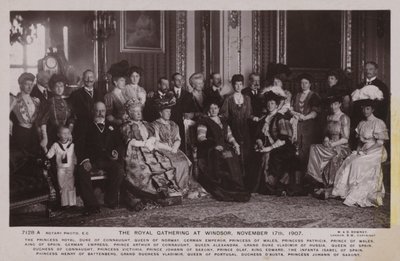 विंडसर में रॉयल गैदरिंग, 17 नवंबर, 1907 द्वारा अंग्रेजी फोटोग्राफर