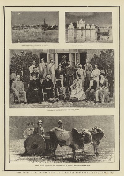 एचआरएच का दौरा ड्यूक ऑफ क्लेरेंस एंड एवॉन्डेल टू इंडिया, 1890 द्वारा अंग्रेजी फोटोग्राफर