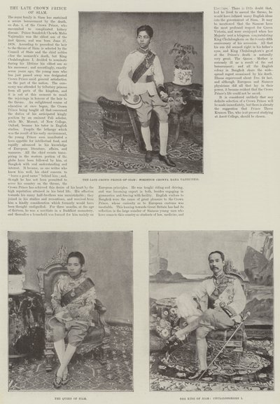 दिवंगत क्राउन प्रिंस ऑफ सियाम द्वारा English Photographer