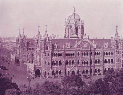 विक्टोरिया टर्मिनस स्टेशन, बॉम्बे द्वारा अंग्रेजी फोटोग्राफर