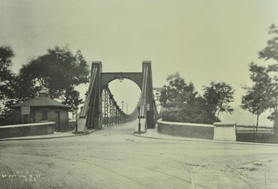 पुराने लेम्बेथ ब्रिज, 1897 का दृश्य द्वारा अंग्रेजी फोटोग्राफर