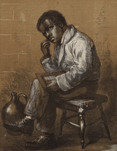 quot;ए ब्राउन स्टडीquot; (उत्कीर्णन) द्वारा अंग्रेजी स्कूल