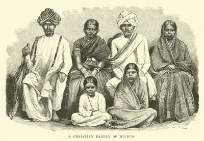 हिंदुओं का एक ईसाई परिवार द्वारा अंग्रेजी स्कूल