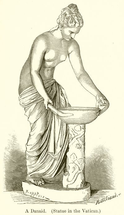एक दानािद। (वेटिकन में मूर्ति) द्वारा अंग्रेजी स्कूल