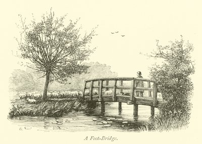 एक फुट-ब्रिज द्वारा अंग्रेजी स्कूल