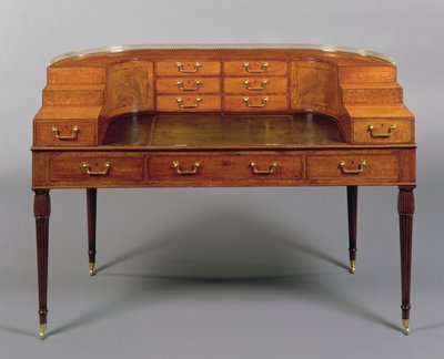 जॉर्ज III कार्लटन हाउस डेस्क, c.1800 (लकड़ी) द्वारा English School