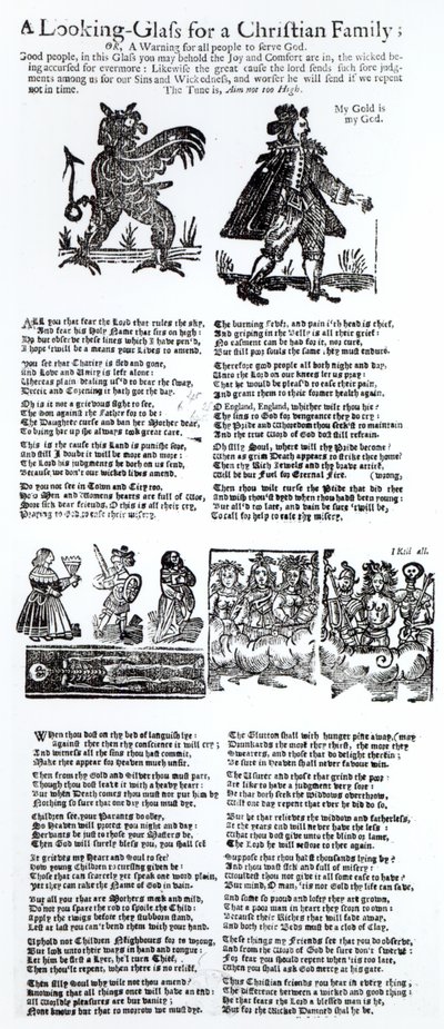 क्रिश्चियन फैमिली के लिए लुकिंग-ग्लास, c.1665 द्वारा अंग्रेजी स्कूल