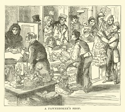 एक Pawnbrokers की दुकान द्वारा अंग्रेजी स्कूल