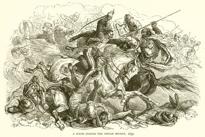 1857 के भारतीय विद्रोह के दौरान एक दृश्य द्वारा अंग्रेजी स्कूल