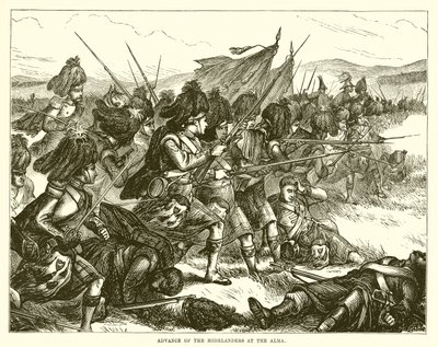 अल्मा में Highlanders की अग्रिम द्वारा अंग्रेजी स्कूल