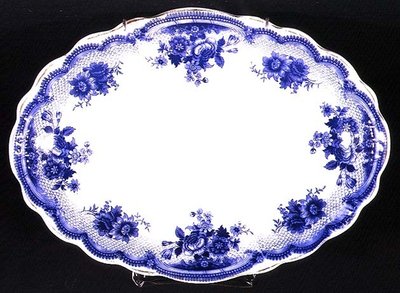 अल्बर्टोली पैटर्न स्टैफ़ोर्डशायर प्लेट, c.1860 (सिरेमिक) द्वारा अंग्रेजी स्कूल