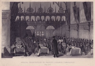 ट्रिनिटी कॉलेज, कैम्ब्रिज, मई 1842 में वार्षिक परीक्षा द्वारा अंग्रेजी स्कूल