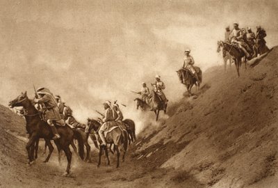 अरब माउंटेड पुलिस ने 1914-19 में एक प्राचीन नहर के सूखे बिस्तर को पार करने में ब्रिटिशों की मदद की द्वारा अंग्रेजी स्कूल
