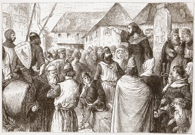 ब्रेशिया उपदेश का अर्नोल्ड, जेम्स एइटकेन वायली (1808-1890), पब द्वारा प्रोटेस्टेंटवाद के इतिहास से चित्रण। 1878 द्वारा अंग्रेजी स्कूल