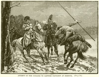 Brienne पर नेपोलियन को पकड़ने के लिए Cossacks का प्रयास द्वारा अंग्रेजी स्कूल