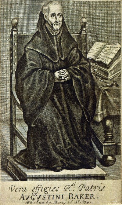 ऑगस्टिनी बेकर, पवित्र बुद्धि से सामने की ओर, 1634 में मुद्रित द्वारा अंग्रेजी स्कूल