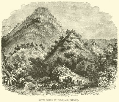 एज़्टेक खंडहर Palenque, मेक्सिको में द्वारा अंग्रेजी स्कूल