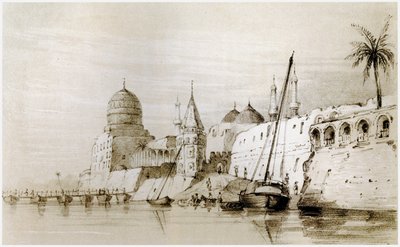 बगदाद, c.1834-37 (ड्राइंग) द्वारा अंग्रेजी स्कूल
